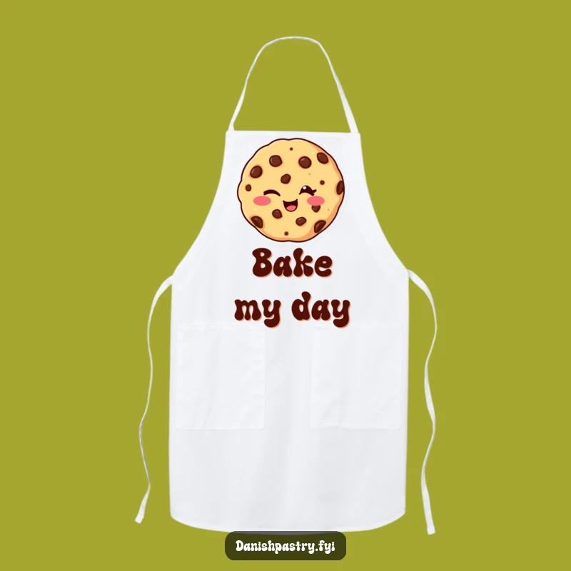 Funny Winking Cookie Apron - Chef's Delightful Chocolate Chip Kitchen Gift