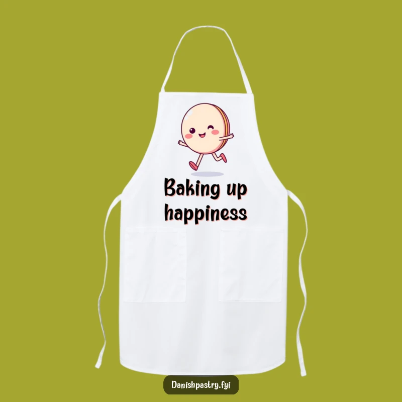 Funny Smiling Macaron Skips Apron - Sweet Chef's Baking Gift