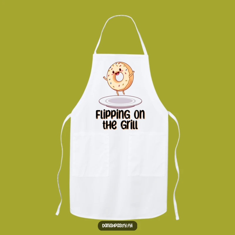 Funny Donut Cartwheel Apron - Bake & Laugh with Hilarious Kitchen Wear