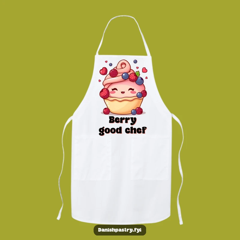 Funny Blushing Pastry Juggling Berries Apron - Kitchen Fun Gift