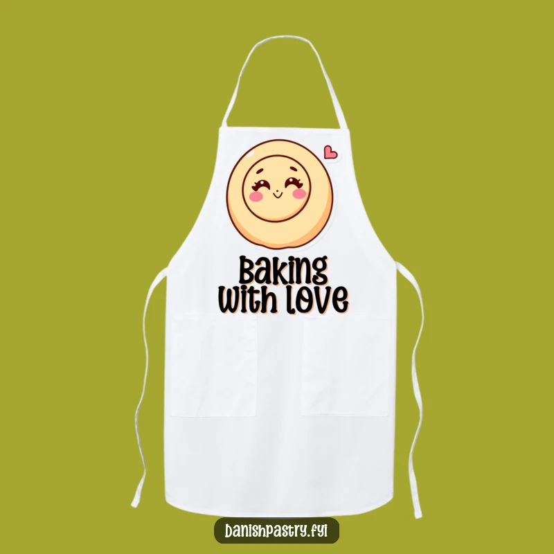 Funny Cinnamon Roll Apron: Bake with Love and Sweet Kisses