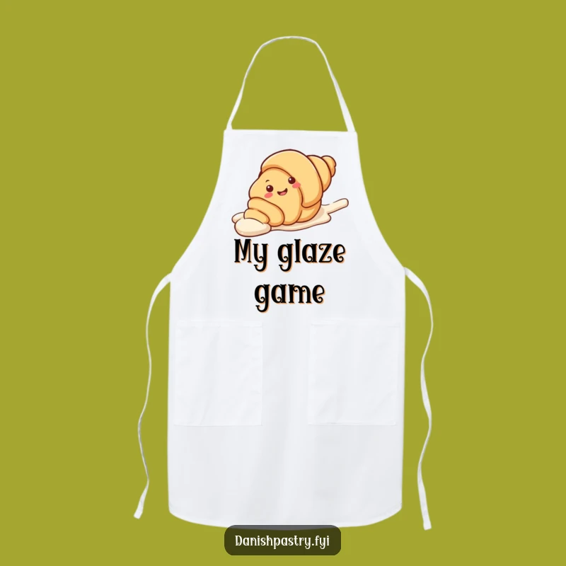 Funny Croissant Slide Apron - Bake with Fun, Sweet Kitchen Helper, Perfect Funny Gift!