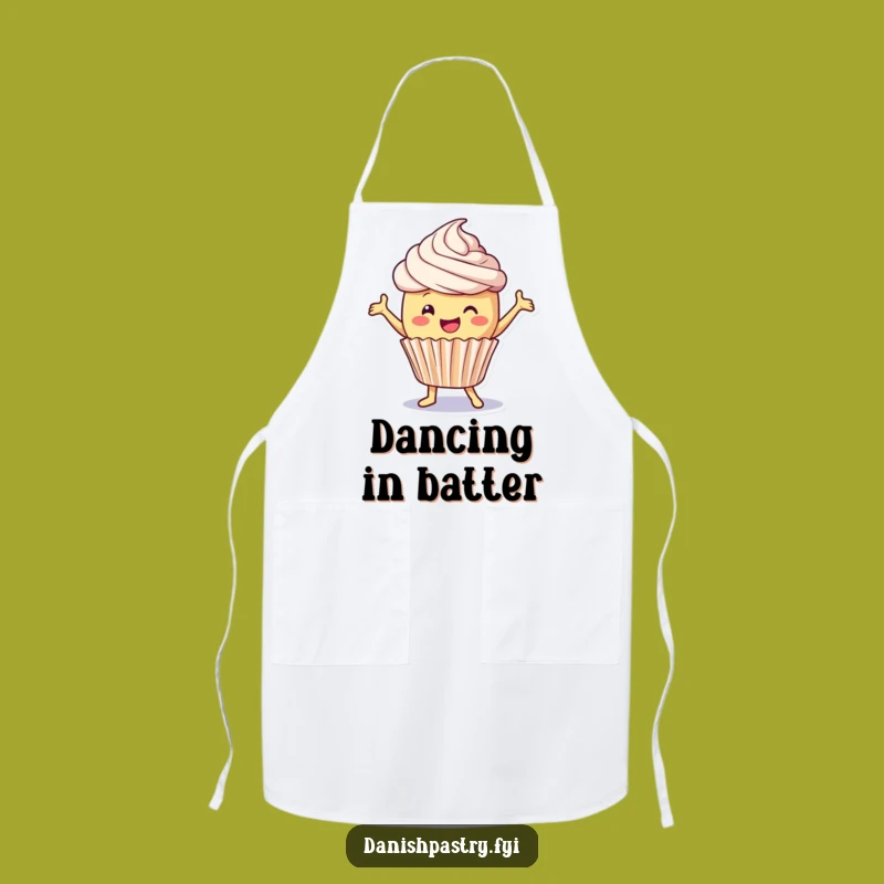 Funny Cupcake Dance Apron - Bake & Boogie with Hilarious Kitchen Wear