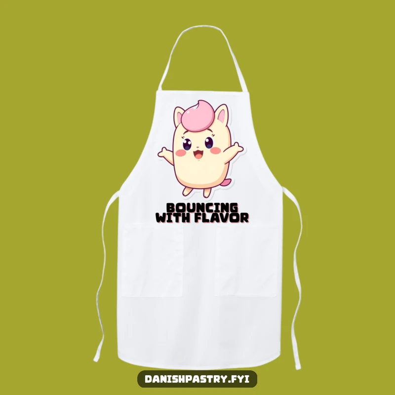 Funny Twinkie Apron: Excited Character Jumping for Joy, Whimsical Funny Kitchen Gift!
