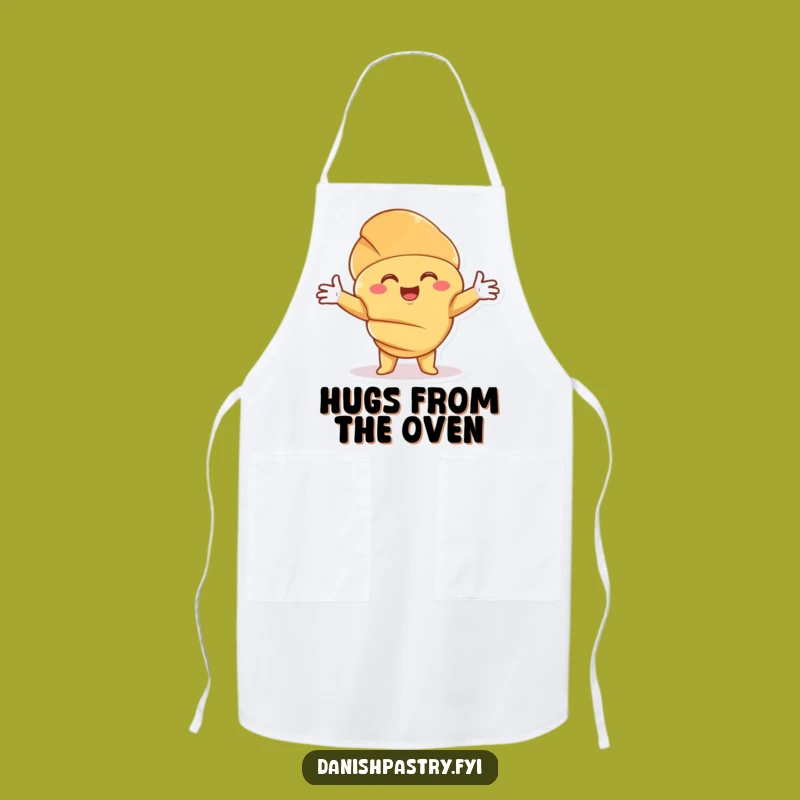 Funny Croissant Hug Apron: Cook with Warmth and Hilarious Pastry Kindness