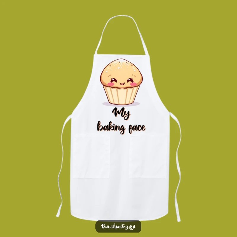 Funny Muffin Apron: Sugar Dust Face, Kitchen Humor, Wonderful Funny Gift!