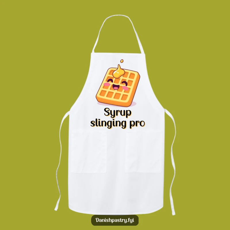 Funny Waffle Apron: Cook with Joy and Upside Down Smiles