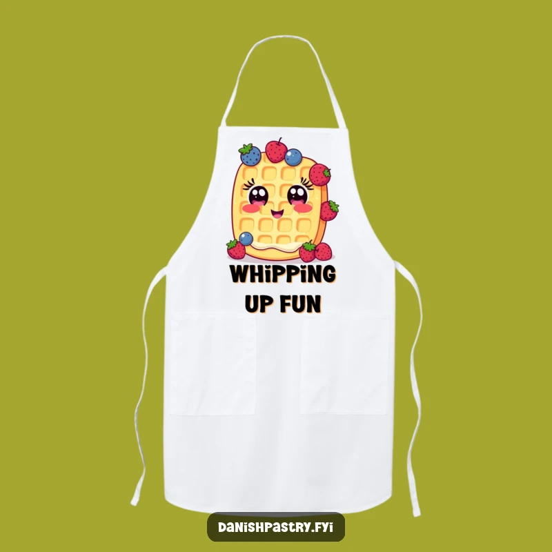 Funny Waffle Apron: Cheerful Berry Juggler, Kitchen Fun and Hilarious Gift