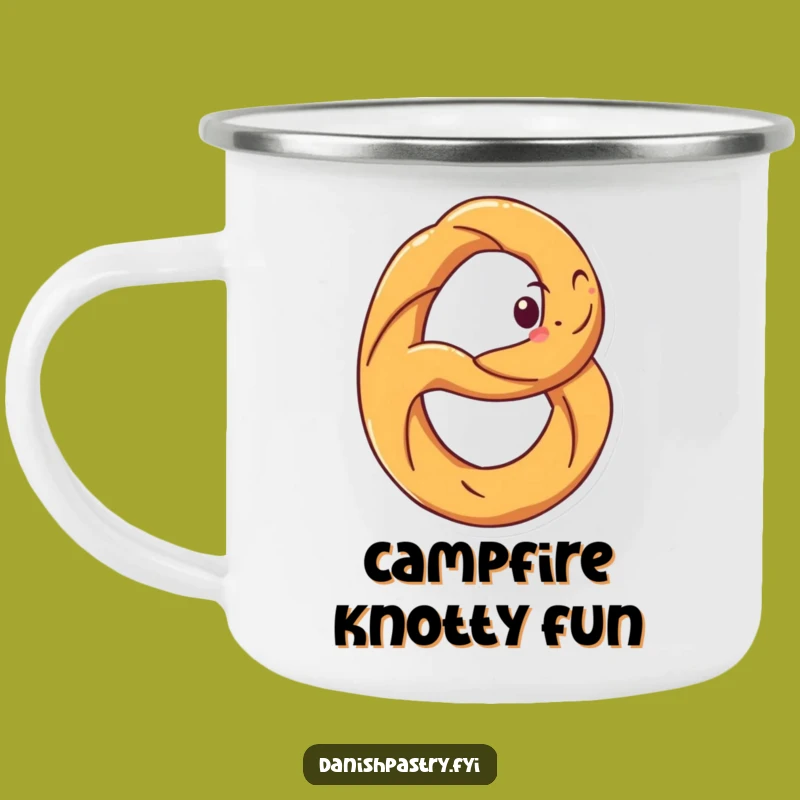 Funny Pretzel Spin Camping Mug: Adventure-Ready Salty Mug, Perfect Funny Gift