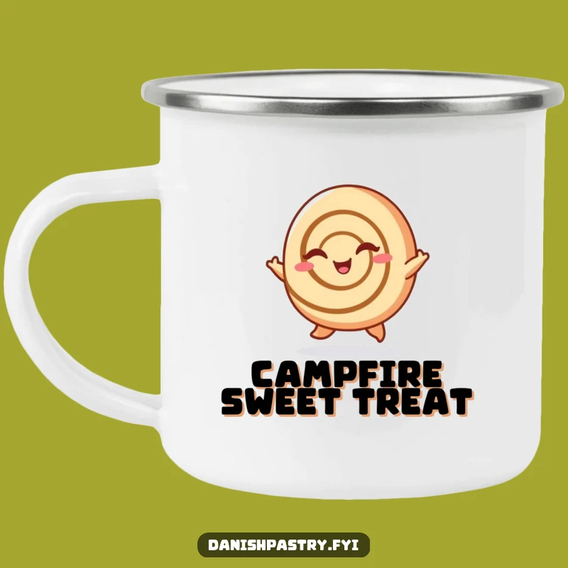 Funny Cinnamon Roll Hop Camping Mug: Enjoy Your Adventures with Sweetness and Humor
