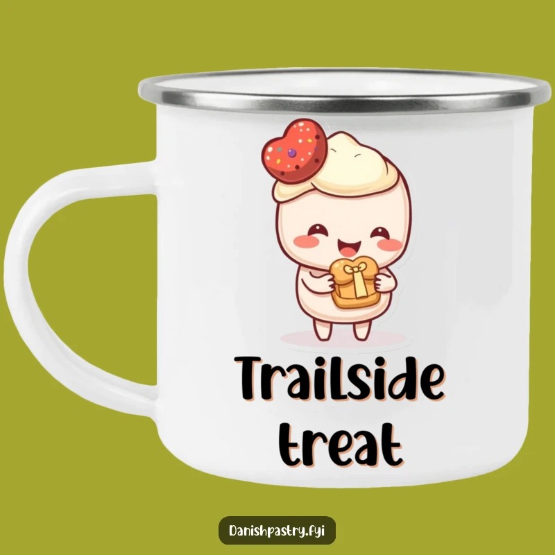 Funny Pastry Gift Camping Mug - Share Warmth, Sweet Outdoors, Perfect Funny Gift!