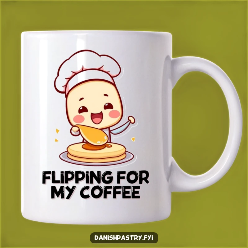 Funny Danish Chef Pastry Mug: Hilarious Breakfast Flipping Fun Gift!