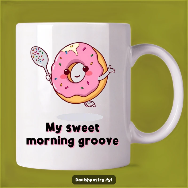 Funny Donut Dancing Mug: Sweet Moves and a Deliciously Funny Gift