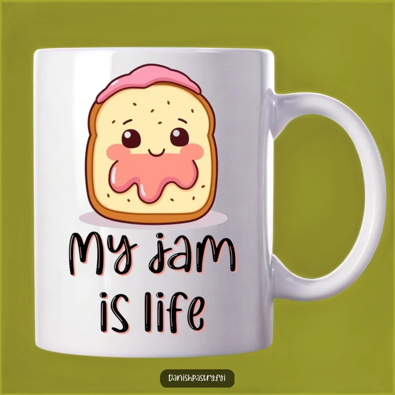 Funny Scone Jam Wave Mug - A Sweet and Shy Treat, Perfect Funny Gift