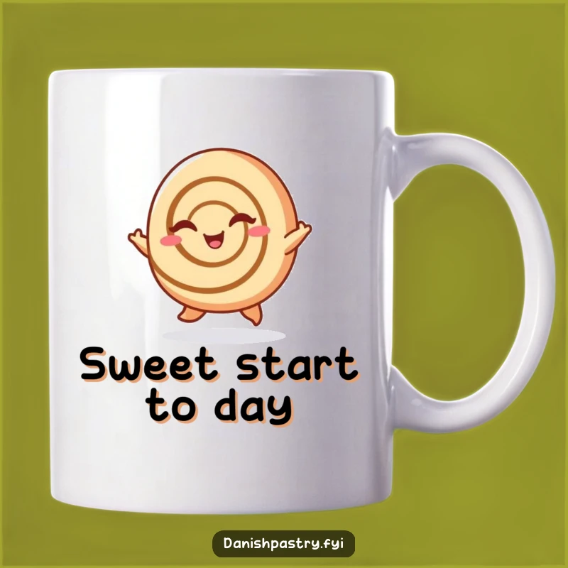 Funny Cinnamon Roll Hop Mug: Start Your Day with Sweet Joy and Humorous Energy