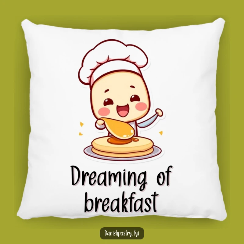 Funny Danish Chef Pastry Pillow: Cozy Comfort with Hilarious Breakfast Flippin' Fun