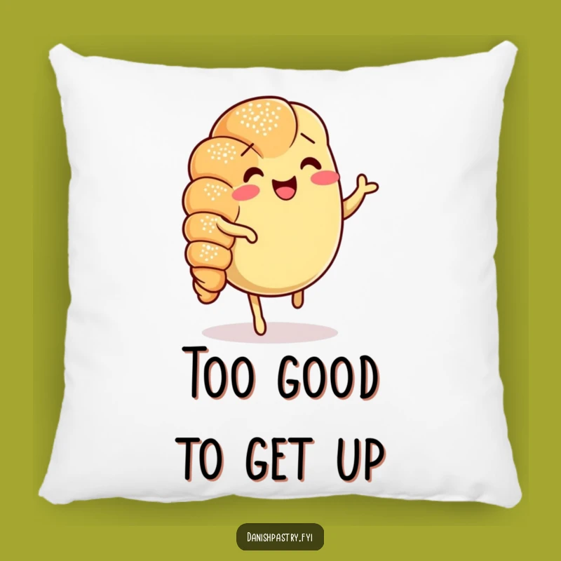 Funny Croissant Jig Pillow: Cozy & Cute Pastry Accent, Perfect Funny Gift