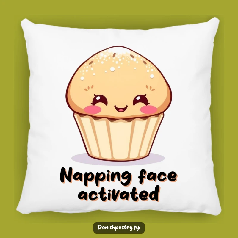 Funny Muffin Pillow: Sugar Dust Face, Soft Humor, Perfect Funny Gift!