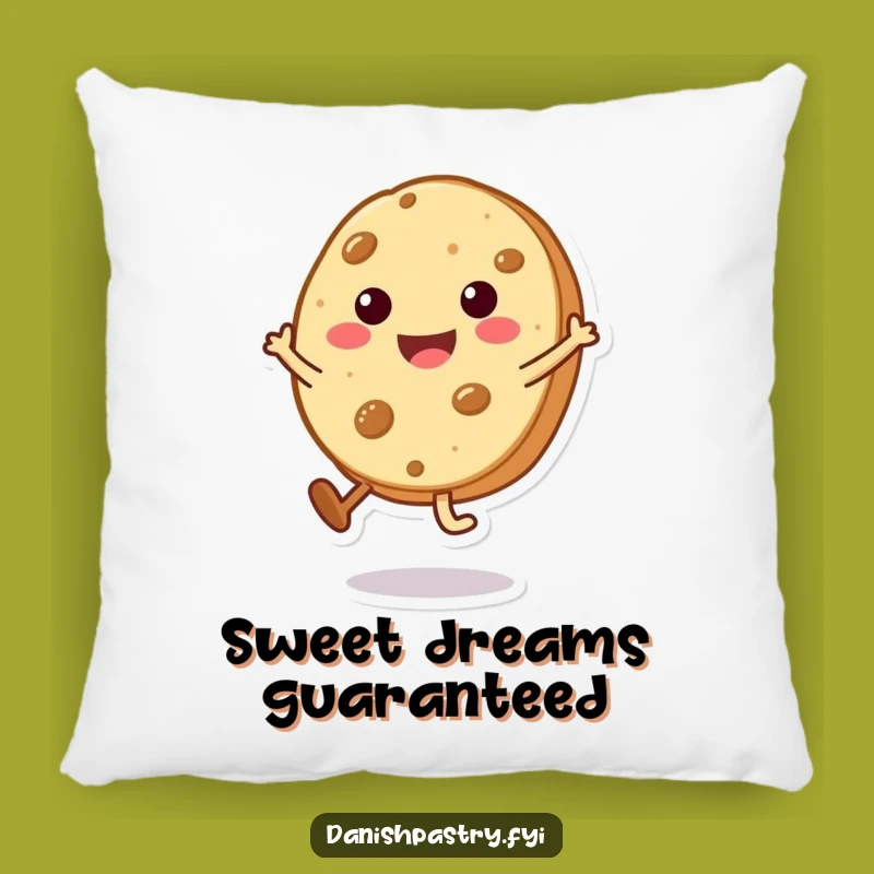 Funny Cookie Cartwheel Pillow: Cozy Comfort with Sweet Pastry Fun