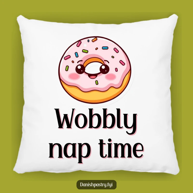Funny Donut Bounce Pillow: Comfy, Cheerful Pastry Accent Gift
