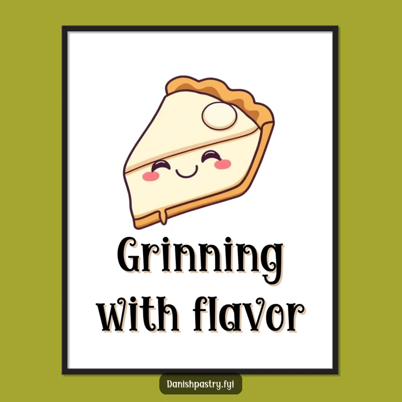 Funny Pie Slice Digital Art: Instant Joyful Dessert Download