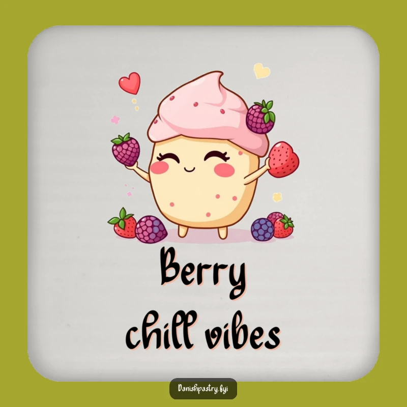 Funny Winking Muffin Coaster - Protect Surfaces with Baker's Charm