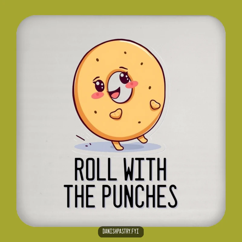 Funny Bagel Uphill Coasters: Protect Surfaces with Determined Charm