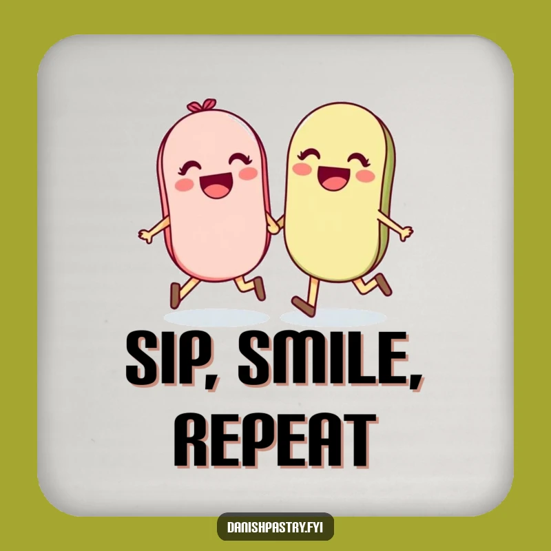 Funny Macaron Coaster - Protect Surfaces With Cheerful Pair Gift