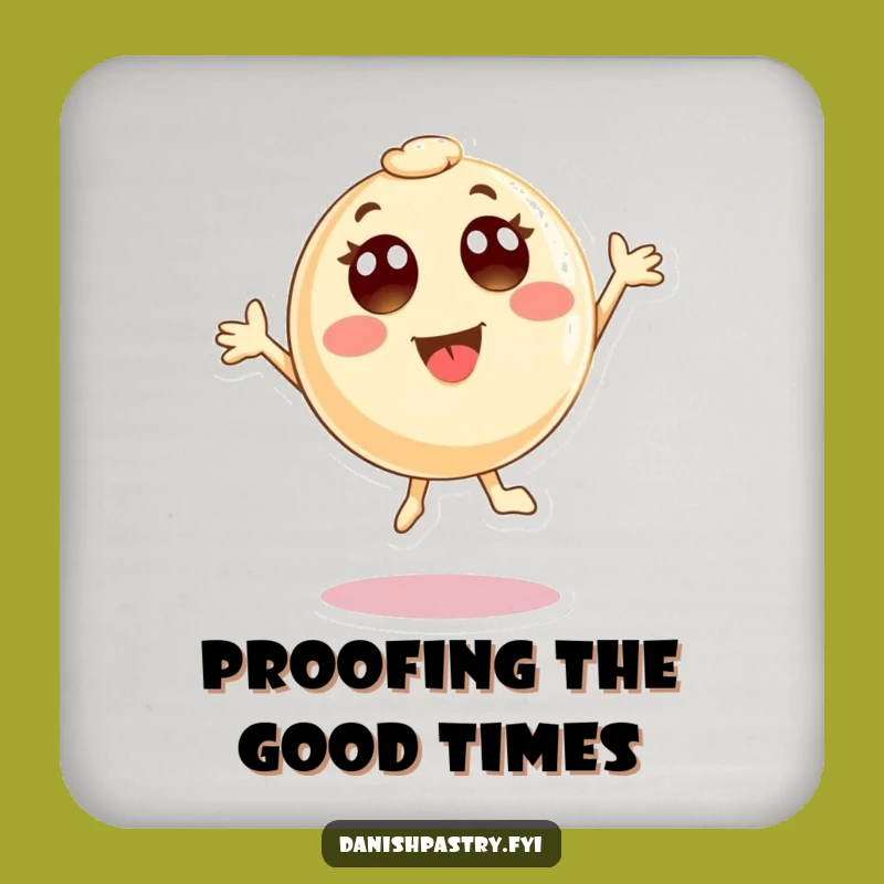 Funny Pastry Jump Coaster - Protect Surfaces with Humor, Hilarious Baked Art, Perfect Funny Gift!