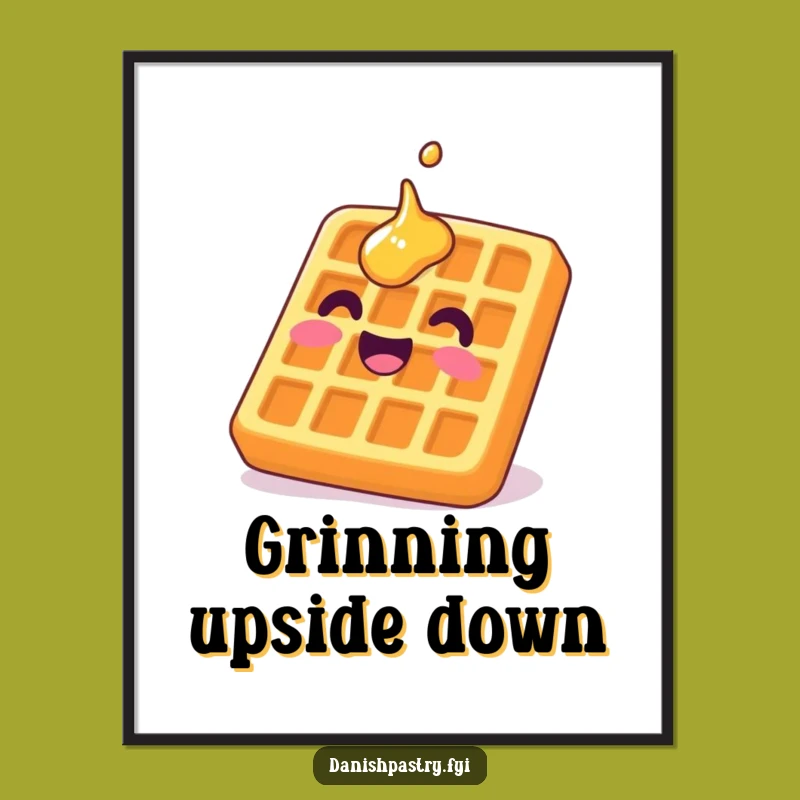 Funny Waffle Poster: Bring Breakfast Laughter to Your Walls
