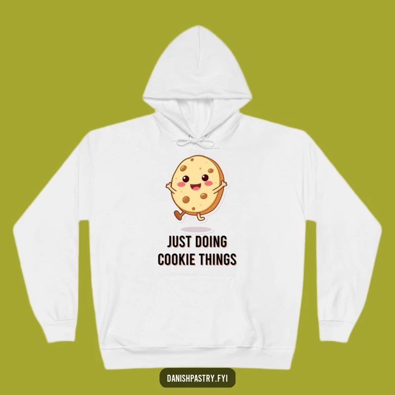 Cozy Funny Cookie Cartwheel Hoodie: Sweet Comfort Meets Playful Pastry Fun