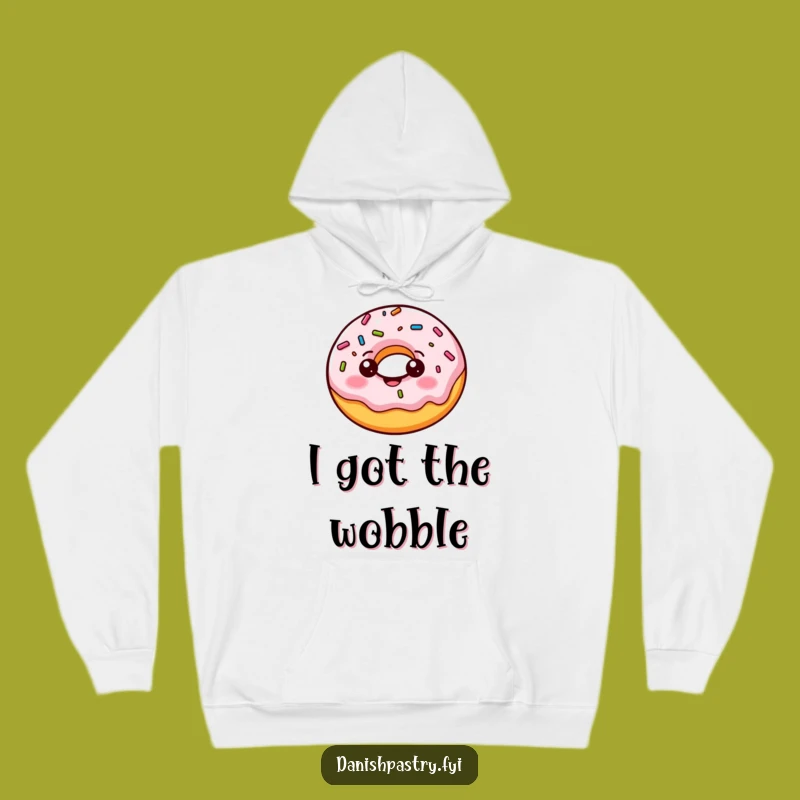 Funny Cozy Donut Bounce Hoodie: Warm, Cheerful Pastry Gift