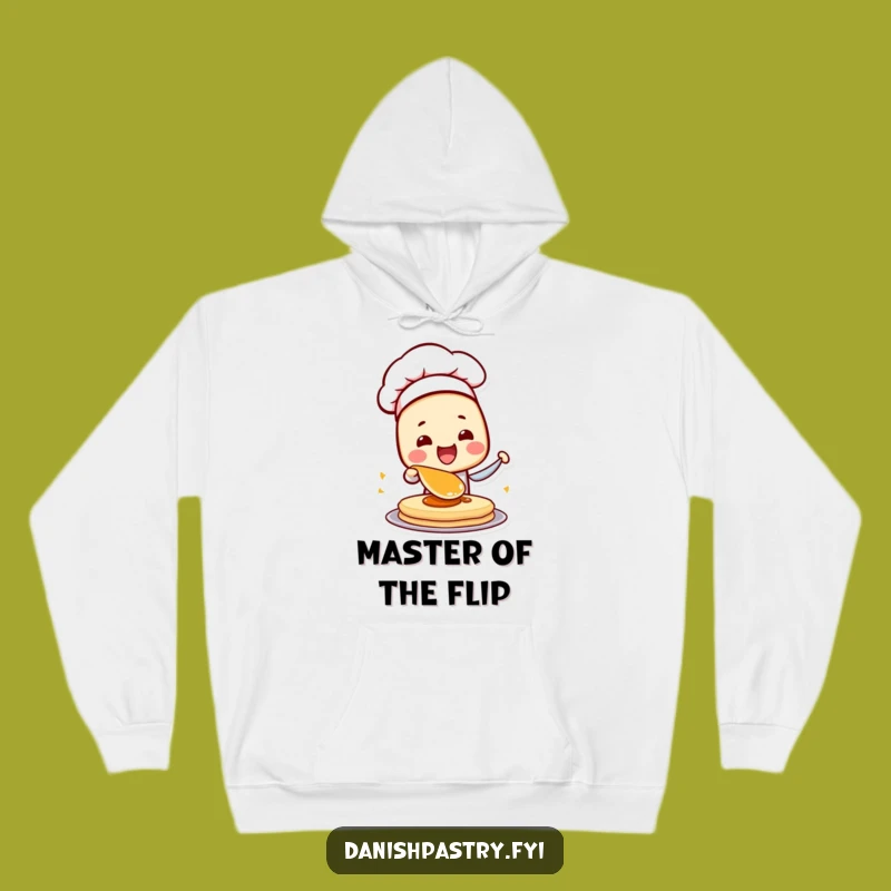 Cozy Funny Danish Chef Pastry Hoodie: Warmth Meets Hilarious Breakfast Flippin' Fun