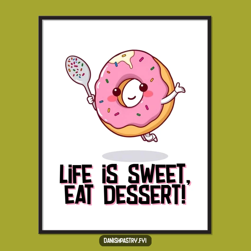 Funny Free Printable Donut Wall Art: Cheerful Downloadable Decor