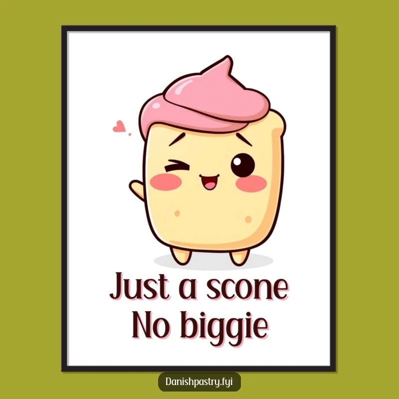 Funny Free Printable Scone Wink Wall Art - Playful Downloadable Decor!