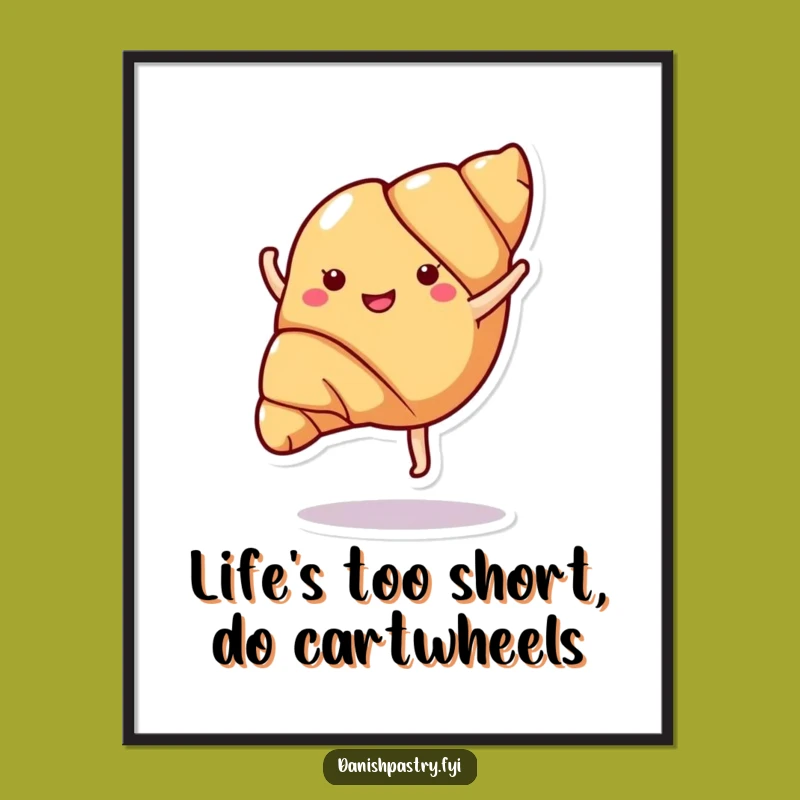 Free Printable Croissant Wall Art: Funny Downloadable Decor for a Lively Space