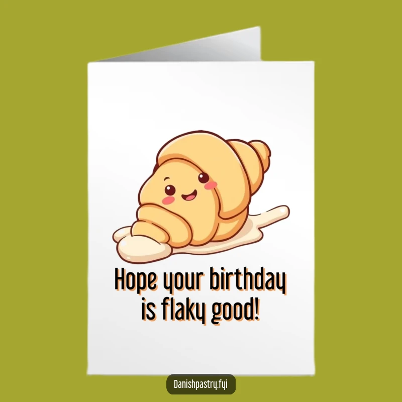 Free Printable Birthday Card: Croissant Slides - Hilarious Downloadable Gift!