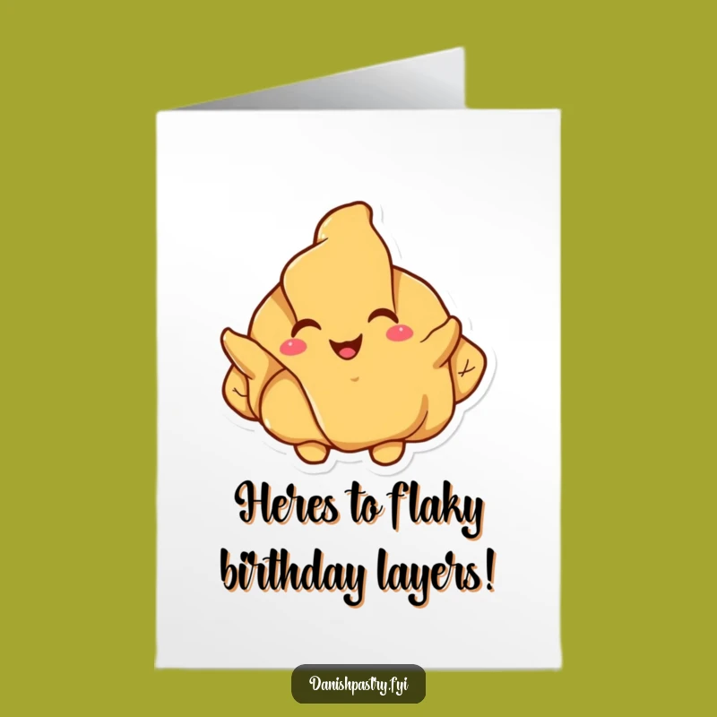 Free Printable Croissant Birthday Card: Flaky Fun Downloadable Gift for Friends