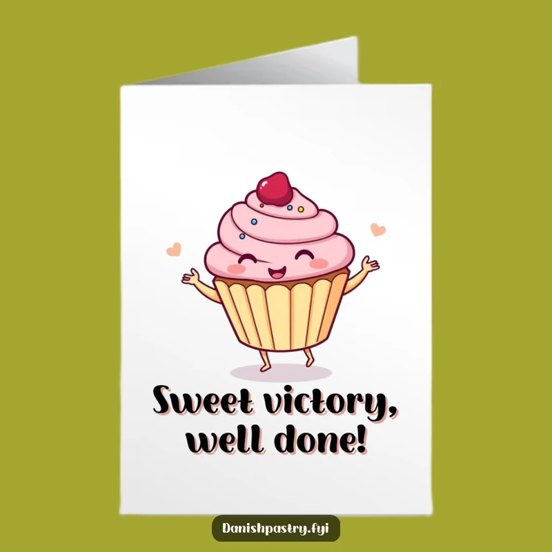 Free Printable Cupcake Congrats Card: Hilarious Downloadable Gift for Sweet Success