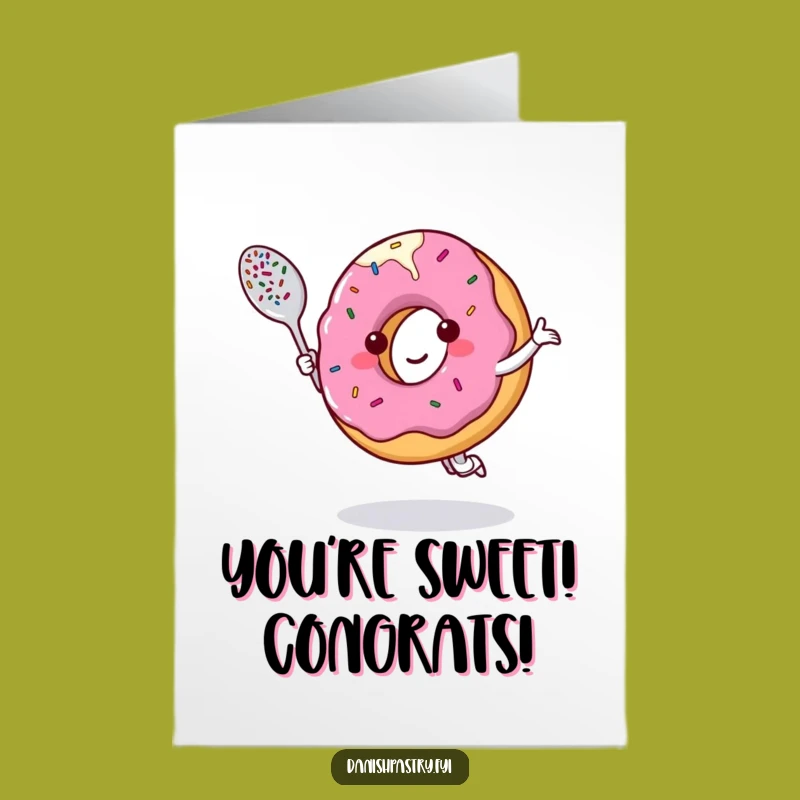 Free Printable Donut Congrats Card: Sweet Success Downloadable Celebration