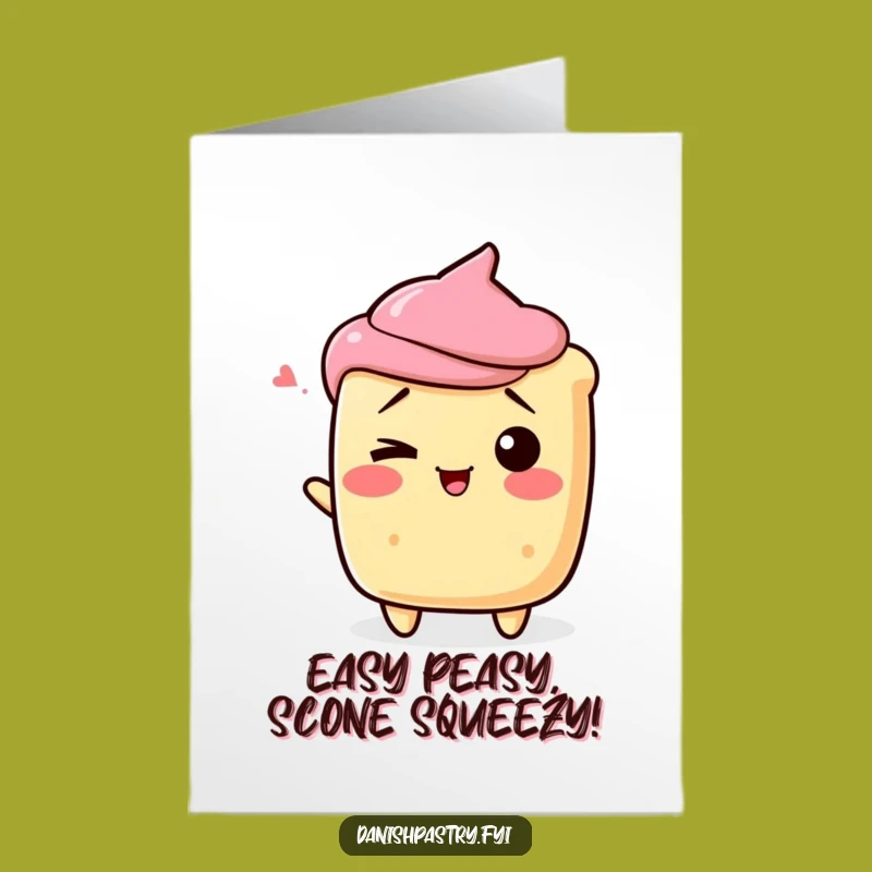 Free Printable Funny Scone Wink Congrats Card - Playful Downloadable!