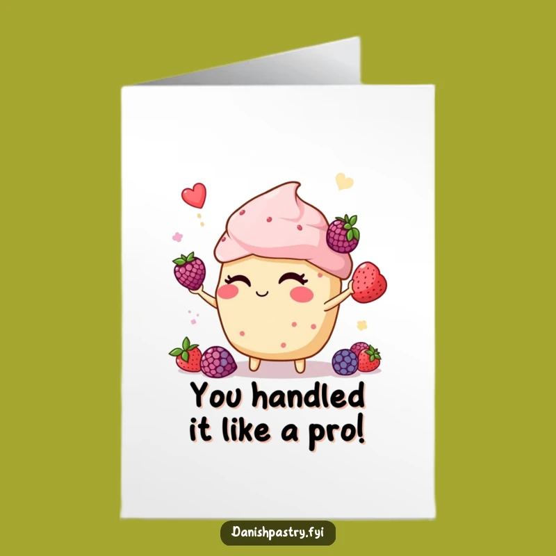 Free Printable Muffin Congrats Card: Hilarious Downloadable Gift for Berry Good Success