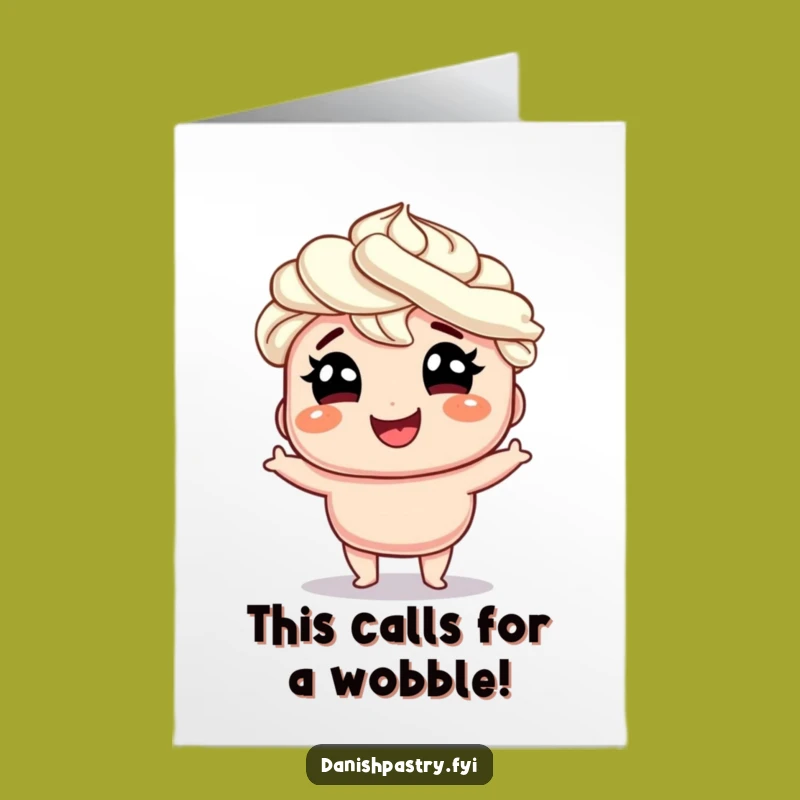 Free Printable Congrats Card: Happy Danish, Funny Wobble Downloadable Greeting