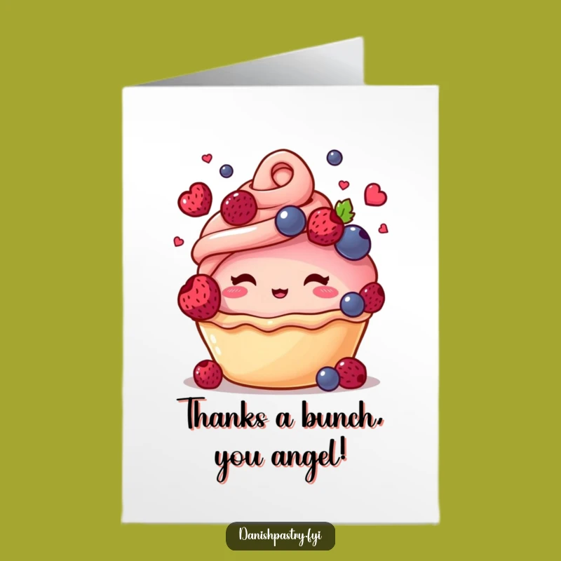 Free Printable Thank You Card: Adorable Pastry Says Thanks, A Humorous Downloadable Gift
