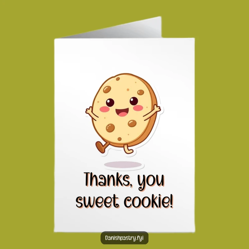 Free Printable Thank You Card: Cookie Cartwheel Downloadable Funny Gift