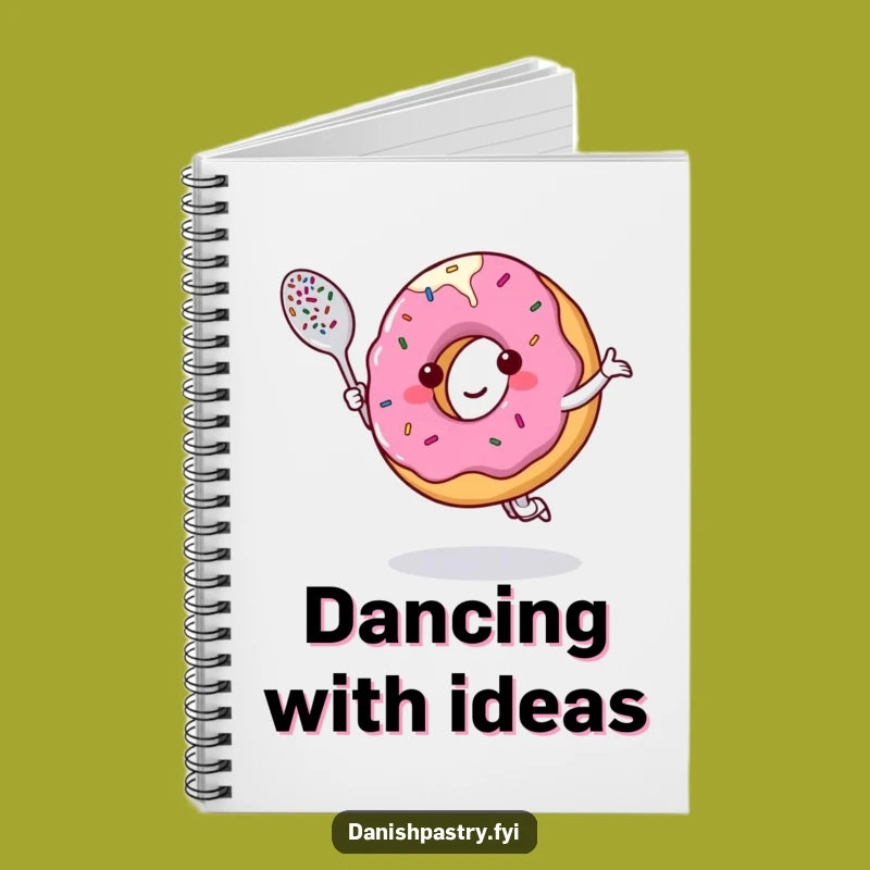 Funny Donut Dancing Notebook: Sweet Notes and Joyful Journaling