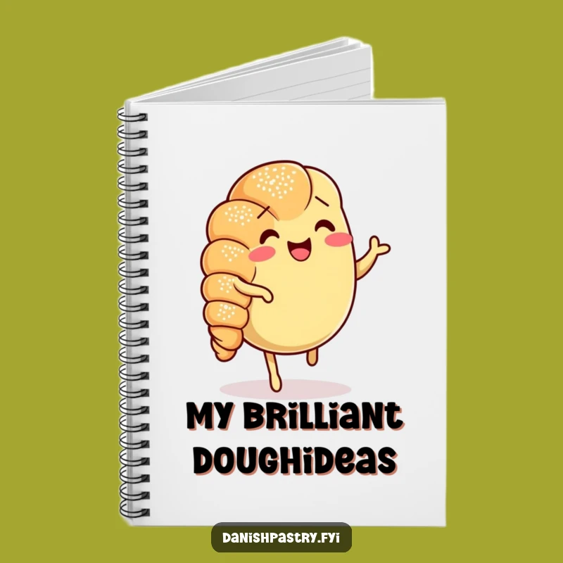 Funny Croissant Jig Notebook: Jot Down Ideas with Cheerful Pastry Fun