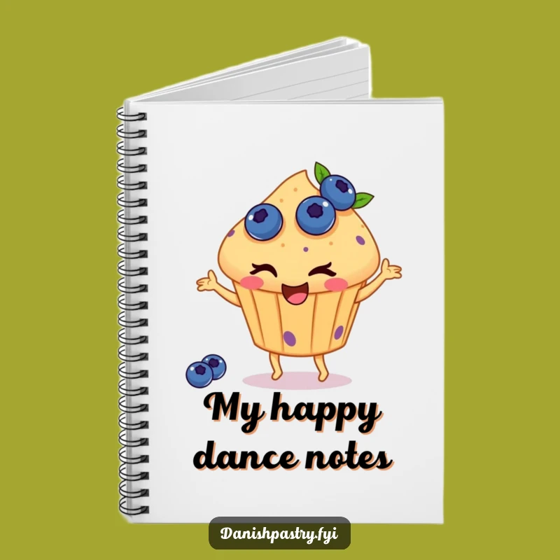 Funny Dancing Muffin Notebook - Jot Down Happy Ideas!