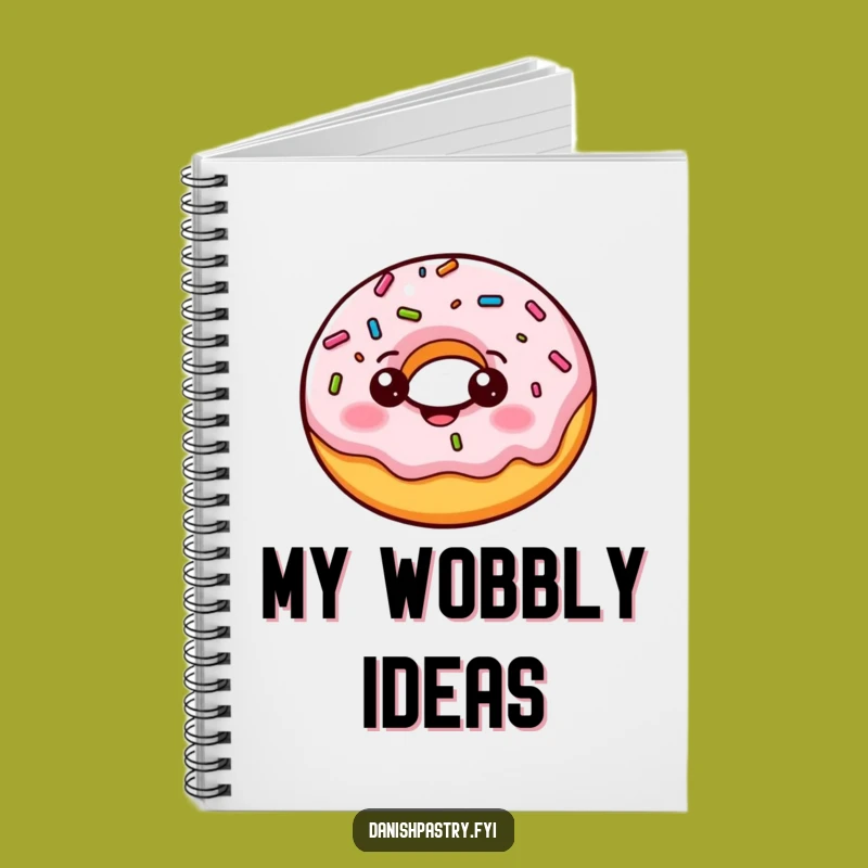 Funny Donut Bounce Notebook: Jot Down Ideas with Sweet Flair