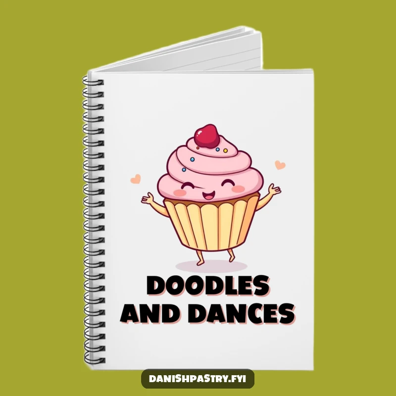 Funny Giggle Cupcake Notebook - Jot Down Your Sweetest Ideas